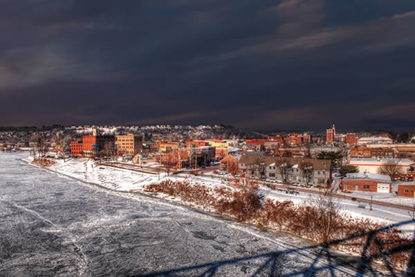 Frozen Ohio River